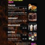 Menu The pita bar Agadir June 2023 014221
